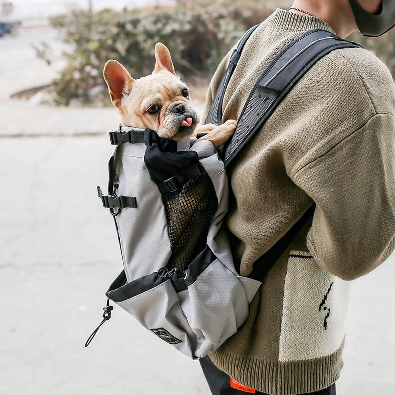 Portable Double-Shoulder Dog Backpack