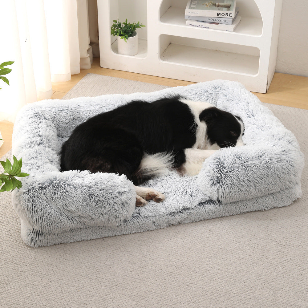 Plush Round Dog Bed