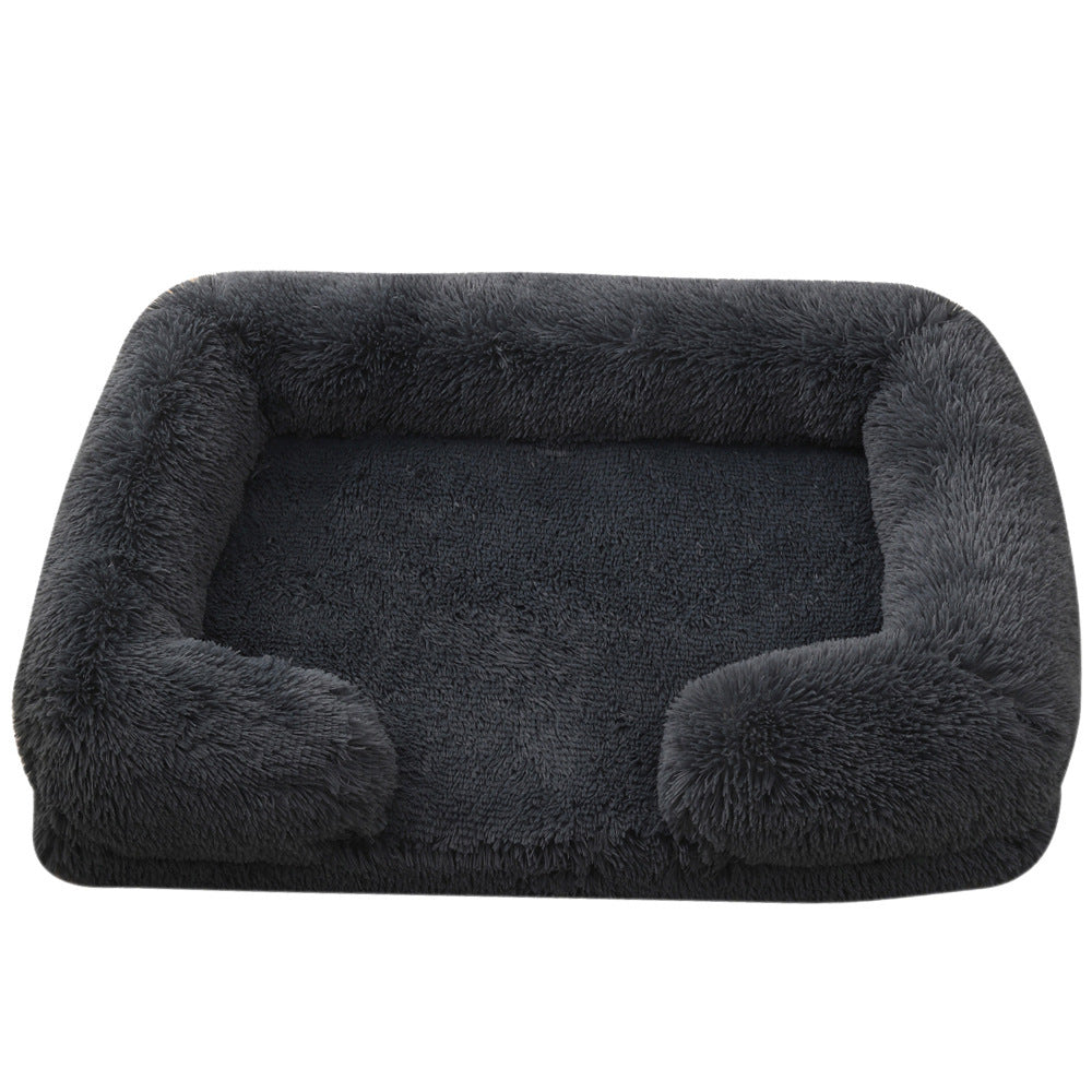 Plush Round Dog Bed