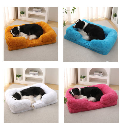 Plush Round Dog Bed